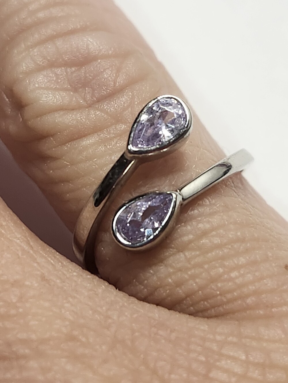 Sterling Silver Ring Size 5.5 Adjustable